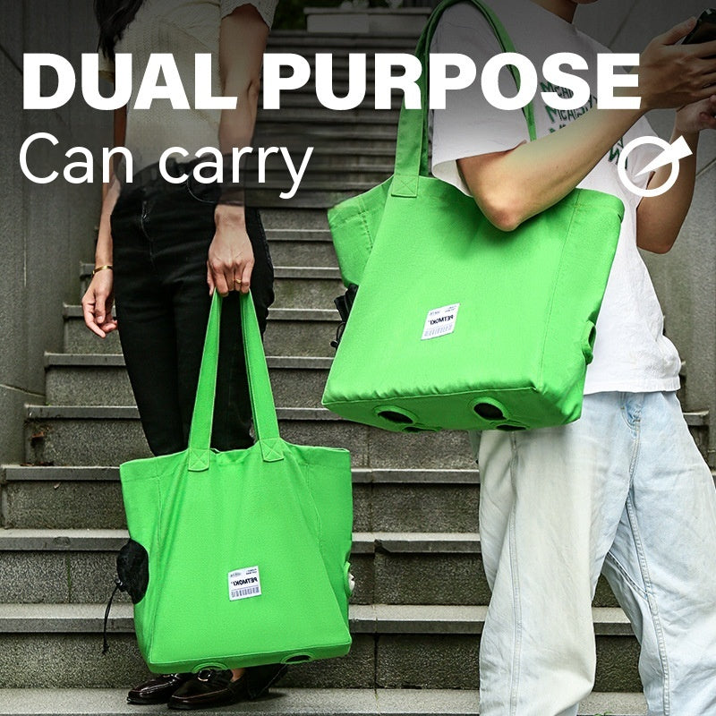 Breathable Canvas Pet Shoulder Carrier