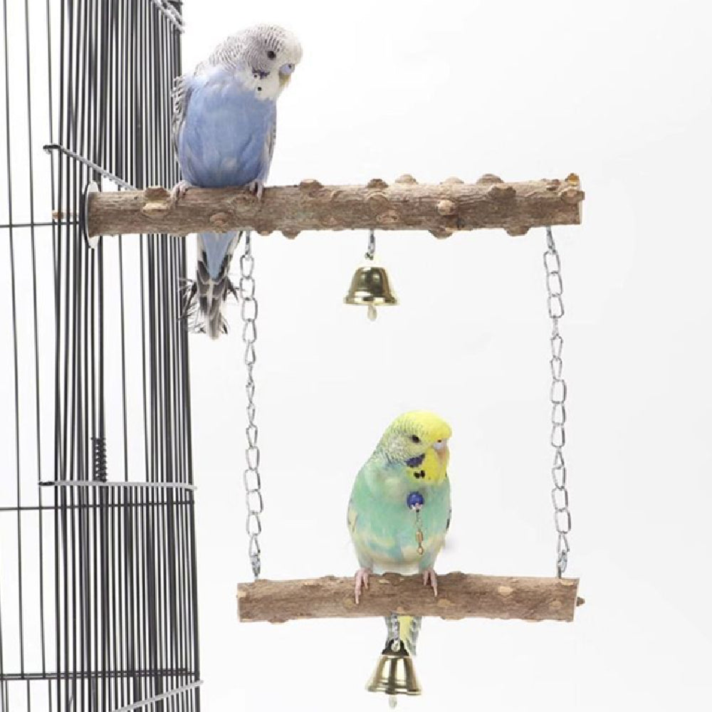 Wooden Parrot Swing & Perch
