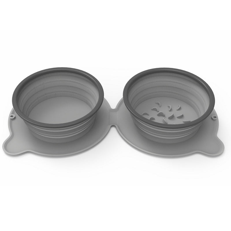 Double Collapsible Travel Bowls