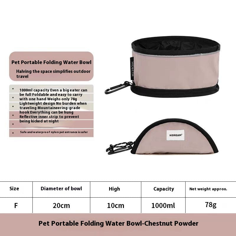 Foldable Pet Travel Water Bowl