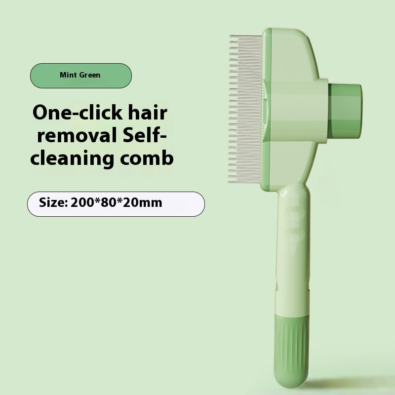 Self-Cleaning Dual-Tooth Pet Comb