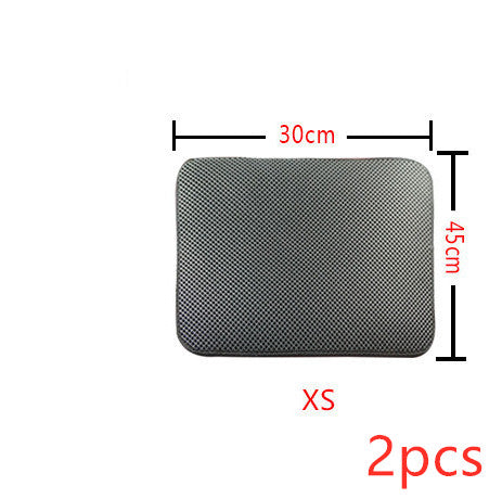 Double-Layer Cat Litter Mat