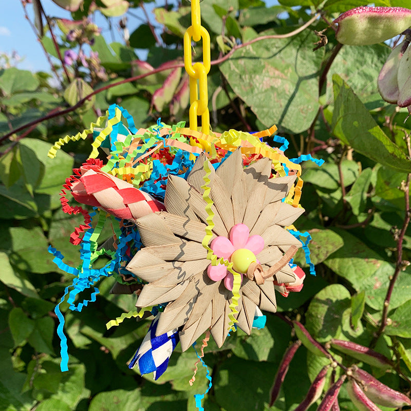 Palm Fibre Parrot Shredding Toy