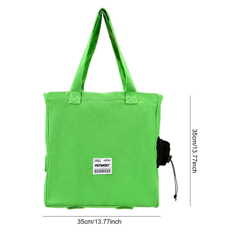 Breathable Canvas Pet Shoulder Carrier