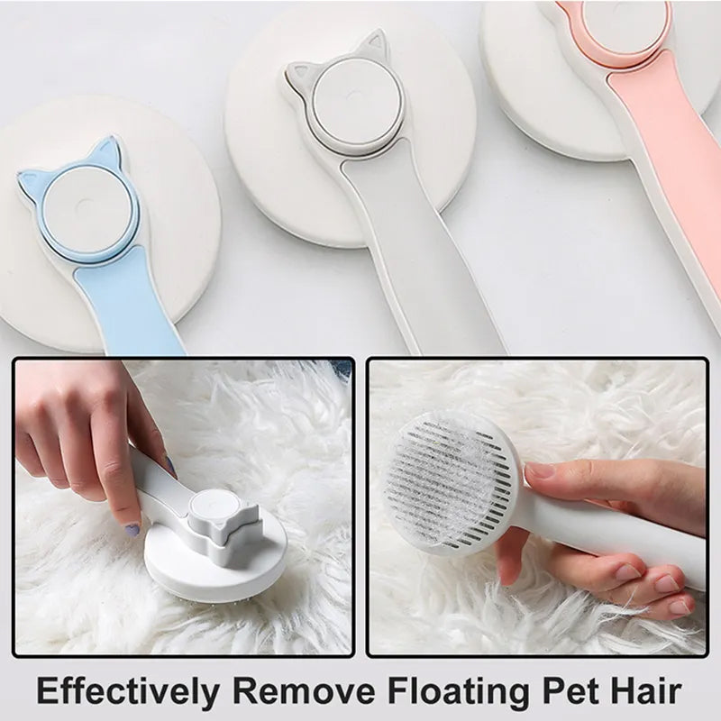 Self-Cleaning Grooming Brush