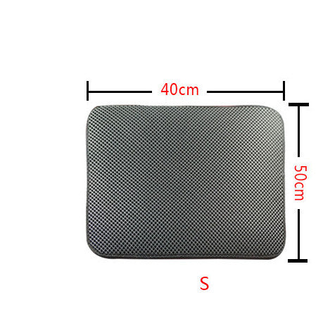 Double-Layer Cat Litter Mat