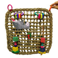 Woven Straw Parrot Hammock