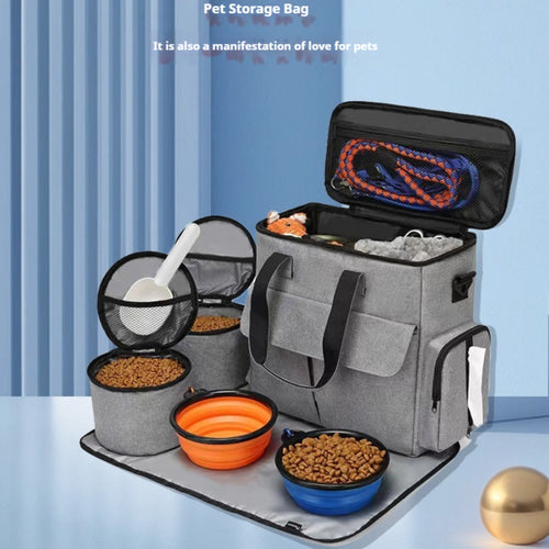 6-Piece Dog Travel Bag Kit