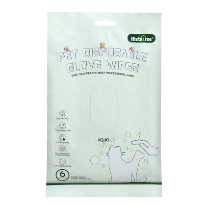 Pawmingo Disposable Pet Cleaning Gloves – 6 Pack