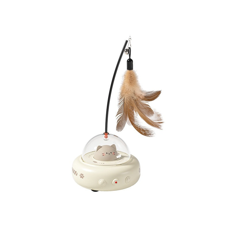 Electric UFO Cat Teaser Toy
