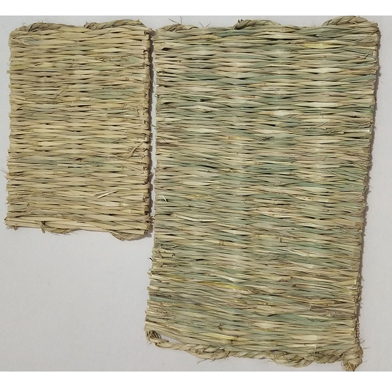 Natural Straw Chew Mat for Rabbits & Small Pets