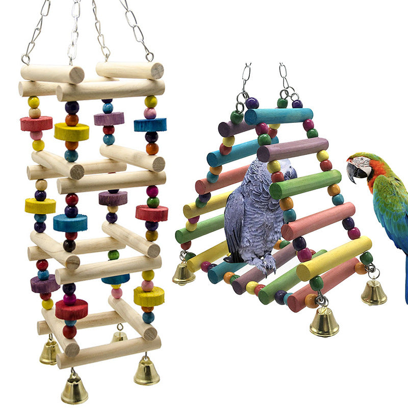Wooden Hanging Bird Ladder
