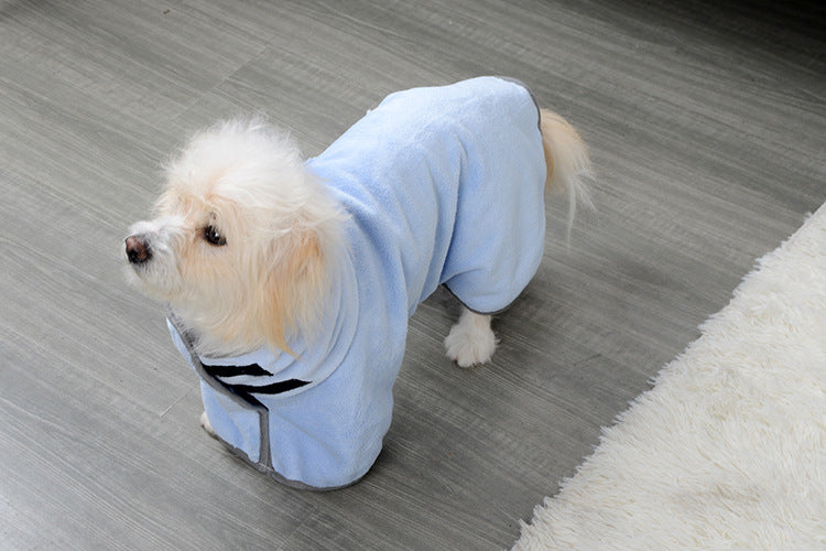 Quick-Dry Microfibre Pet Bathrobe