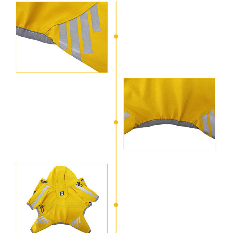 Four-Leg Waterproof Dog Raincoat