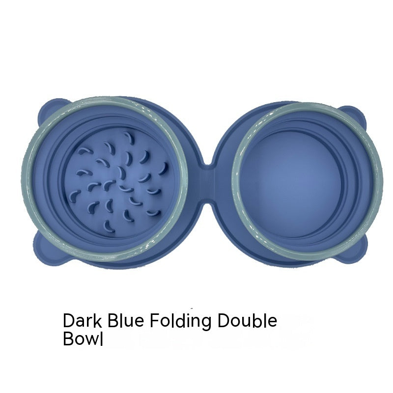 Double Collapsible Travel Bowls