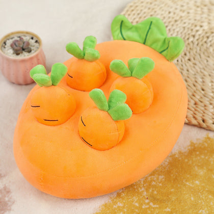 Pawmingo Carrot Pulling Snuffle Toy for Dogs & Cats