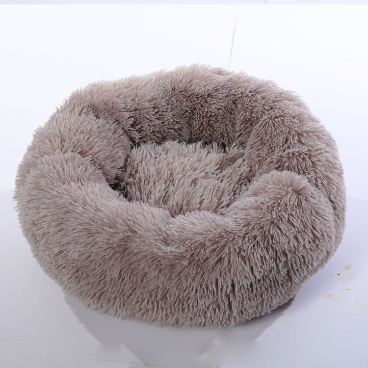 Plush pet nest bed