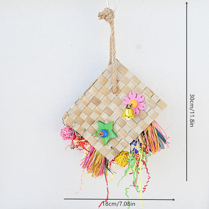 PawMingo Palm Leaf Foraging Bag for Parrots
