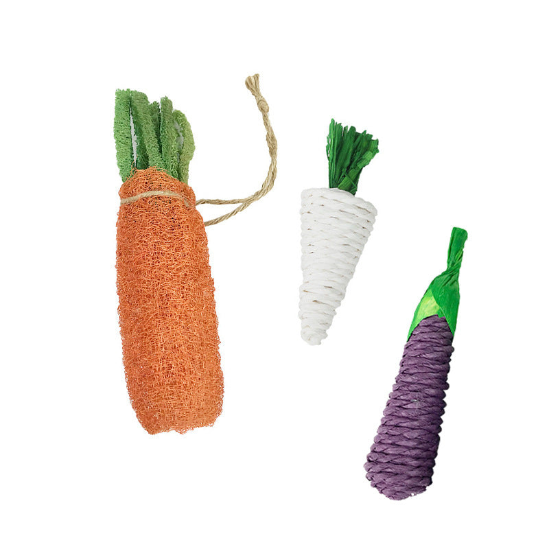 Loofah Vegetable Chew Toy for Hamsters & Rabbits