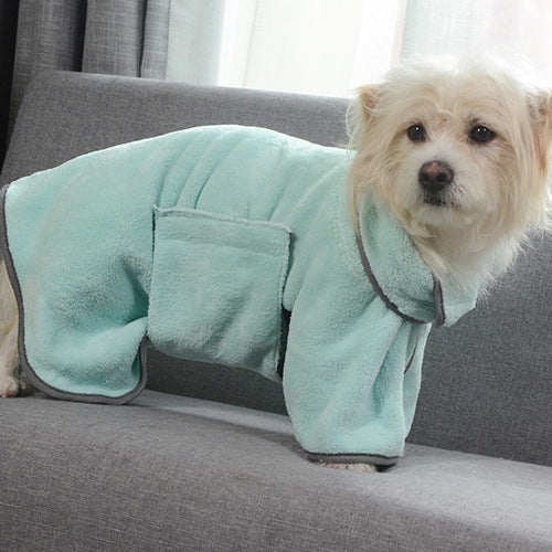 Quick-Dry Microfibre Pet Bathrobe