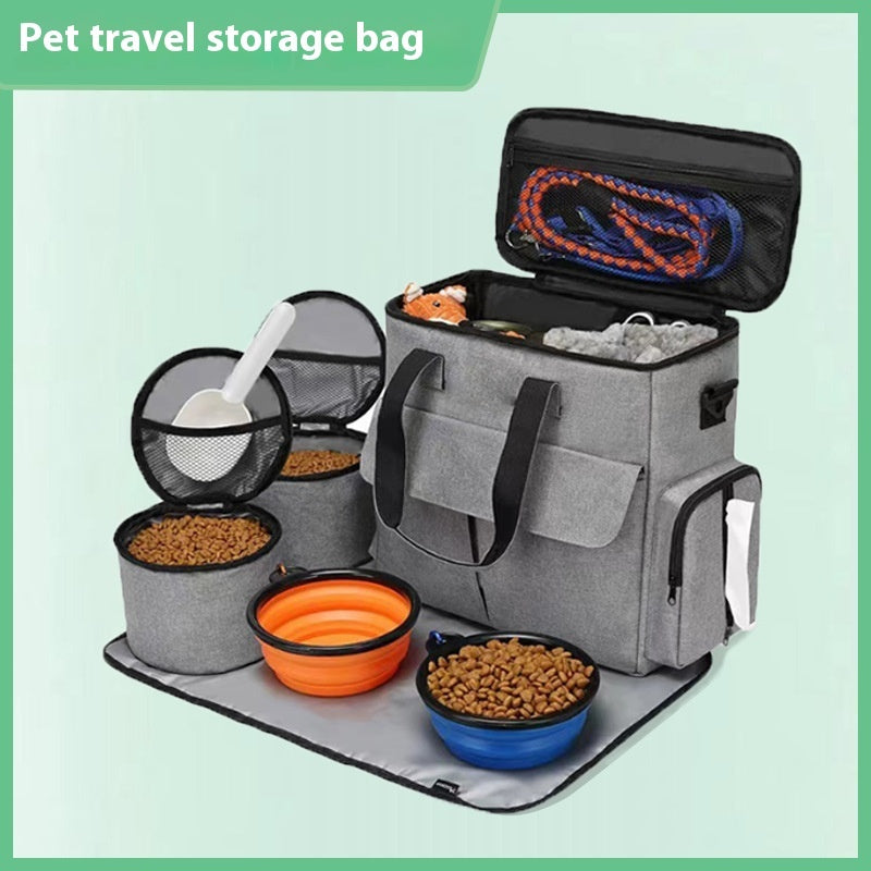 6-Piece Dog Travel Bag Kit