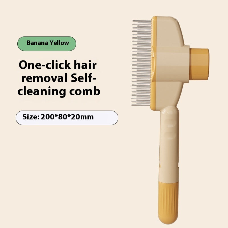Self-Cleaning Dual-Tooth Pet Comb