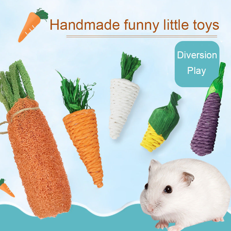 Loofah Vegetable Chew Toy for Hamsters & Rabbits