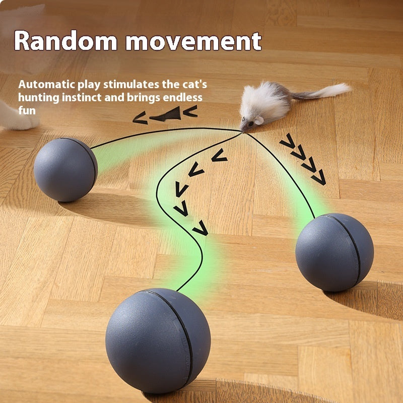 Automatic Rolling Cat Teaser Ball