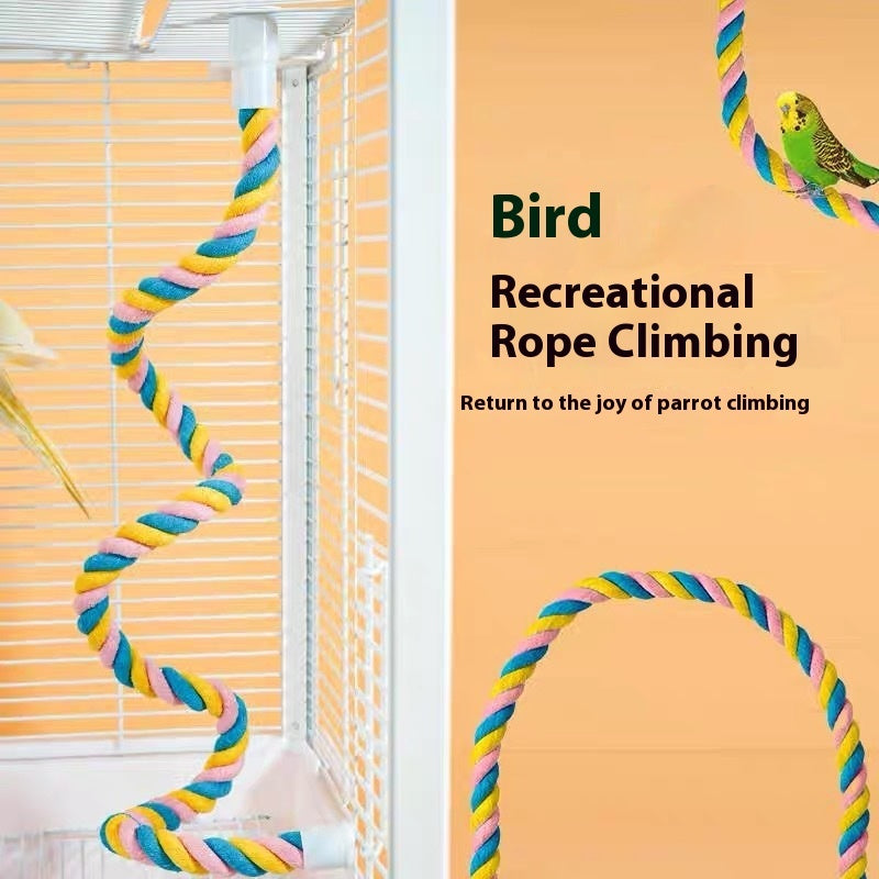Bird Climbing Rope & Perch Toy