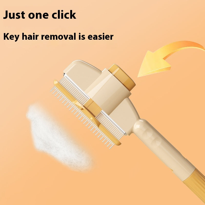 Self-Cleaning Dual-Tooth Pet Comb