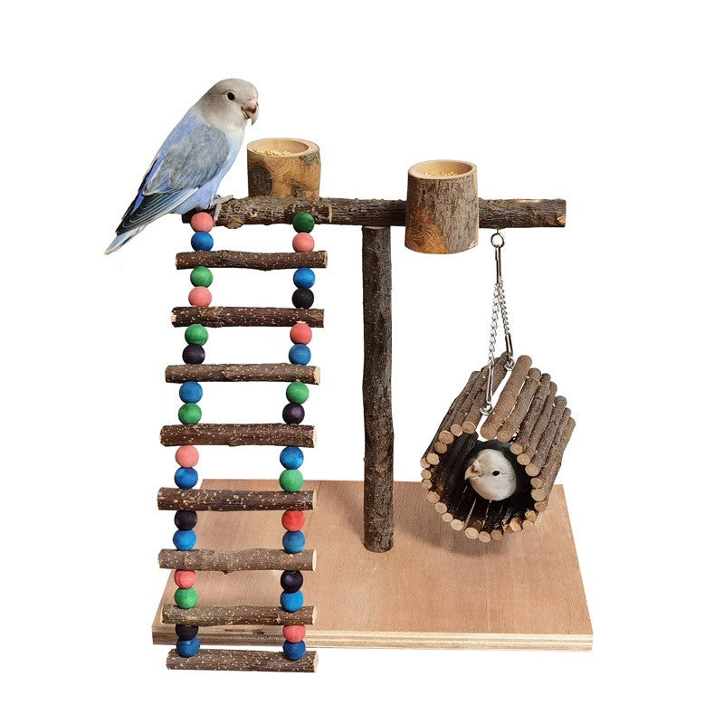 Wooden Bird Training Stand