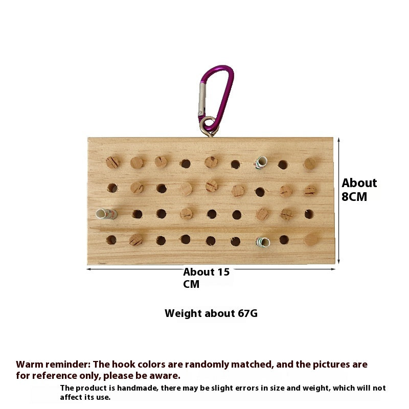 Wooden Keyboard Puzzle Toy for Parrots